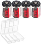 ER14250 3,6V Lithium Batterie 1/2 AA, 1200mAh, 4er Box, LiSOCl2, geringe