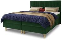 Sofnet Boxspringbett Gold mit 2 Bettk&auml;sten und Topper - Doppelbett,...