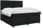 vidaXL Boxspringbett mit Matratze Schwarz 200 x 200 cm Stoff | Die Beine lassen...