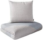 bugatti Bettw&auml;sche 100% Baumwolle 135x200 cm beige & grau - Mako Satin |...