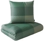 bugatti Satin-Flanell Bettw&auml;sche 135x200 cm gr&uuml;n - 100% Baumwolle | 2in1