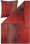 ESTELLA Bettw&auml;sche Arno | Bordeaux | 135x200 cm + 80x80 cm | b&uuml;gelfreie...