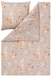 ESTELLA Bettw&auml;sche Patrizia | Kiesel | 135x200 cm + 80x80 cm | b&uuml;gelfreie...