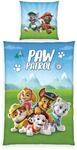 Herding Bettw&auml;sche-Set, Paw Patrol, Kopfkissenbezug 80 x 80 cm mit Rei&szlig;verschluss