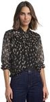 Street One Damen Langarm Bluse aus Chiffon mit Schleifendetail