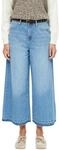 s.Oliver Damen Culotte Jeans &ndash; High Rise, Extra Wide Leg, mit G&uuml;rtel