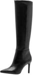 Tamaris Damen Long Boots Synthetik | 1-25556-45 &ndash; Rei&szlig;verschluss, Stretch,