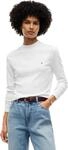 Tommy Hilfiger Damen Slim Cody Mock-nk Ls Ww0ww47307 L/S T-Shirt (1er Pack)