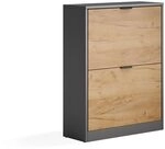Vicco Schuhkipper Gizmo, Goldkraft Eiche/Anthrazit, 59 x 77.6 cm | mit 2...