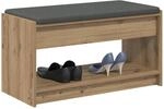 vidaXL Schuhbank mit Kissen Artisan-Eiche 83 x 38 x 45 cm
