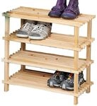 Kesper Schuhregal, Tannenholz hell FSC, 4 st&ouml;ckig, 54 x 26 x 52 cm