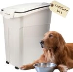 GarPet Futtertonne Luftdicht mit Deckel 54 L Hundefutter Aufbewahrung...