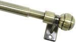 Gardinia 4151 Caf&eacute;hausstange Meran &Oslash; 8/10 mm, Metall, ausziehbar 80-140 cm,