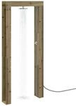 vidaXL Gartendusche 226 cm Impr&auml;gniertes Kiefernholz und Edelstahl