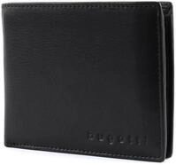 bugatti City Line RFID Coin Wallet with Flap 8CC Black