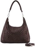 FREDsBRUDER Leder Schultertasche Umh&auml;ngetasche Calm Weave Collection Hobo Bag...