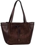 Gabor Letitia Damen Zip Shopper Umh&auml;ngetasche Gro&szlig; Dunkelbraun