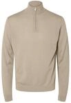 Selected Homme Herren Slhtray Knit Merino Half Zip Noos Pullover, Kelp, XXL EU