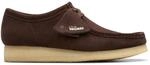 Clarks Herren - Schn&uuml;rschuhe Wallabee in braun Rauleder