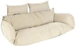 Home Deluxe Polyrattan H&auml;ngesessel Kissen Twin - Creme 105 x 41 x 45 cm...