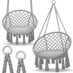 tillvex&reg; H&auml;ngesessel bis 200kg zum Aufh&auml;ngen | H&auml;ngestuhl Indoor & Outdoor 