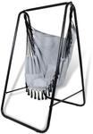 CCLIFE H&auml;ngesessel mit Gestell und Kissen 100 kg Indoor Outdoor H&auml;ngestuhl |...