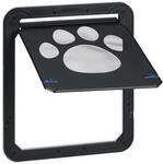 Relaxdays Haustierklappe f&uuml;r Fliegengittert&uuml;r, gro&szlig;e Hunde, HxB: 42x37 cm,...