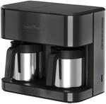 ProfiCook&reg; Doppel Kaffeemaschine mit Kanne | 2,4L | PC KAD 1307 dark inox | F&uuml;r 24