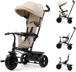 Kinderkraft Freeway 2 Dreirad Kinder mit Schiebegriff, 360&deg; drehbarer Sitz,