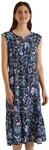 Cecil Damen Midikleid mit Split Neck und Print