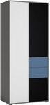 Lomadox 3-t&uuml;riger Kleiderschrank Jugendzimmer, Schlafzimmer mit 2 Schubk&auml;sten...