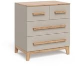 VitaliSpa Kommode Malia, Cashmere/Artisan, 80 x 88 cm | mit 4 Schubladen, zur