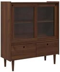 vidaXL Schrank BILBAO Dunkelkaramell 104 x 40 x 120 cm | Aus massivem...