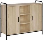 vidaXL Sideboard Sonoma-Eiche 97 x 33 x 81 cm Holzwerkstoff | Klare Linien und...