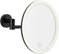 tesa LED-Kosmetikspiegel VISIOON mit 5-facher Vergr&ouml;&szlig;erung - Schwarz |...