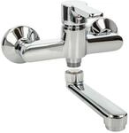 tecuro Einhebel - Wand Sp&uuml;ltischbatterie CLASSIC, mit 120 mm S-Auslauf,