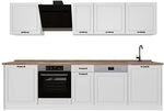 Vicco K&uuml;chenzeile R-Line, Wei&szlig; Landhaus/Wei&szlig; 280 cm | 9 Module &middot;