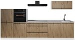Vicco K&uuml;chenzeile R-Line, Artisan-Eiche/Wei&szlig; 340 cm | 6 Module &middot;