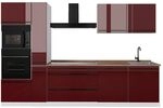 Vicco K&uuml;chenzeile R-Line, Rot Hochglanz/Wei&szlig; 310 cm | 7 Module &middot;