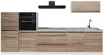 Vicco K&uuml;chenzeile R-Line, Sonoma/Wei&szlig; 340 cm | 6 Module &middot; H&ouml;henverstellbare