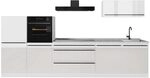 Vicco K&uuml;chenzeile R-Line, Wei&szlig; Hochglanz/Wei&szlig; 340 cm | 6 Module &middot;
