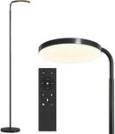 HOMCOM Stehlampe LED Dimmbar 2800 lm mit Magnetischer Fernbedienung |...
