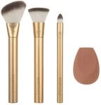 EcoTools Precious Metals Face Blend & Sculpt Set, Make-up-Pinsel-Set,