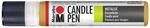 Marabu 18050009784 - Candle Liner metallic gold, Kerzenpen, cremig, weiche