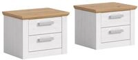 xonox.home &ndash; 2 TLG. Schlafzimmer-Set Verona in Sibiu L&auml;rche Nachbildung Absetzung