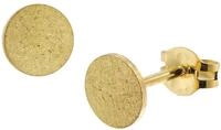 trendor Damen-Ohrringe 333 / 8K Gold Ohrstecker ⌀ 6 mm 51030 | wundersch&ouml;ner