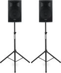 Pronomic E-215 MA Stative Set - 2 aktive 2-Wege Boxen - Leistung: 2X 120 Watt...
