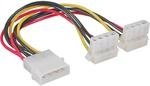 InLine 29659W Strom Y-Kabel intern, 1x 13,34cm (5,25") an 2x 13,34cm (5,25")