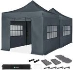 Vonroc Pavillon 6x3m wasserdicht stabil - Faltpavillon mit Seitenw&auml;nden | Popup