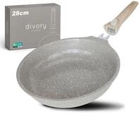 DIVORY Keramikpfanne 28cm &ndash; Pfanne mit abnehmbarem Griff und...